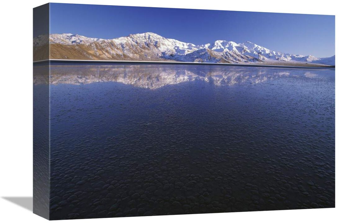 Flooded Racetrack Playa, Death Valley National Park, California-Canvas Art-16x12