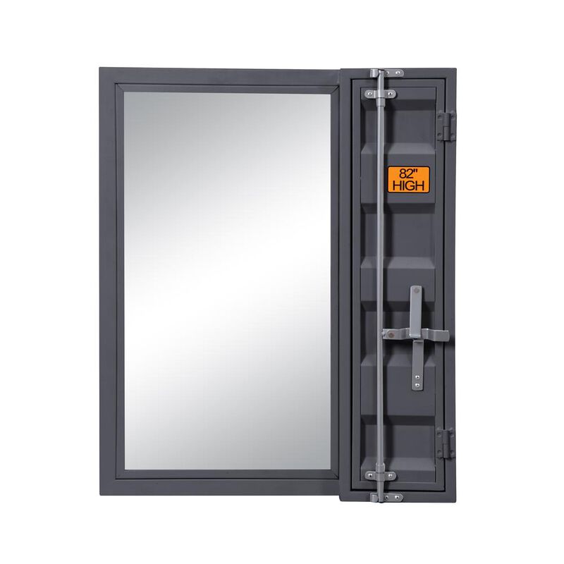 Acme Furniture Cargo Vanity Mirror, Gunmetal