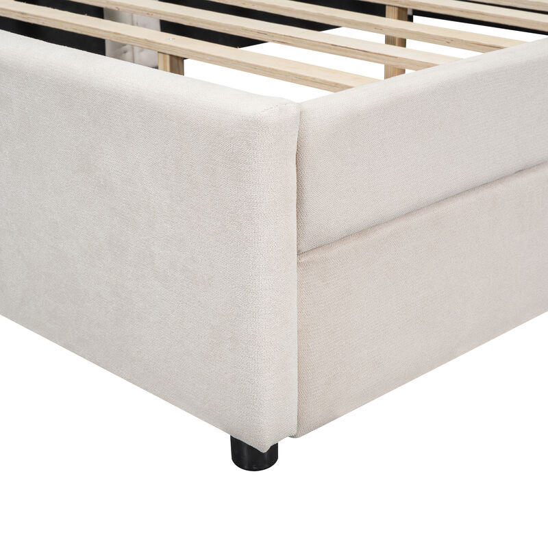 Merax Upholstered Daybed with USB and 2 Drawers
