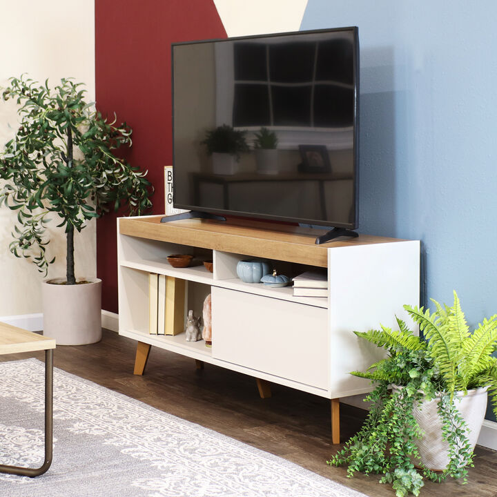 Sunnydaze Mid-Century Modern TV Stand Console for 58" TV