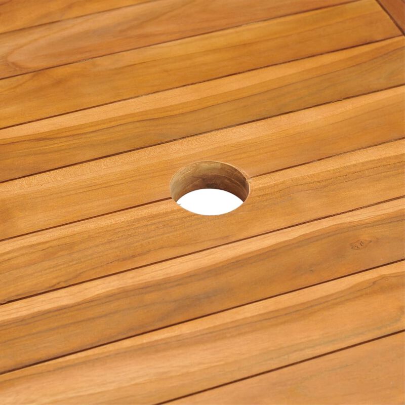 vidaXL Garden Table 59.1"x35.4"x29.5" Solid Teak Wood