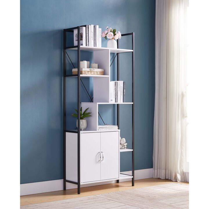 Bookcase White Black