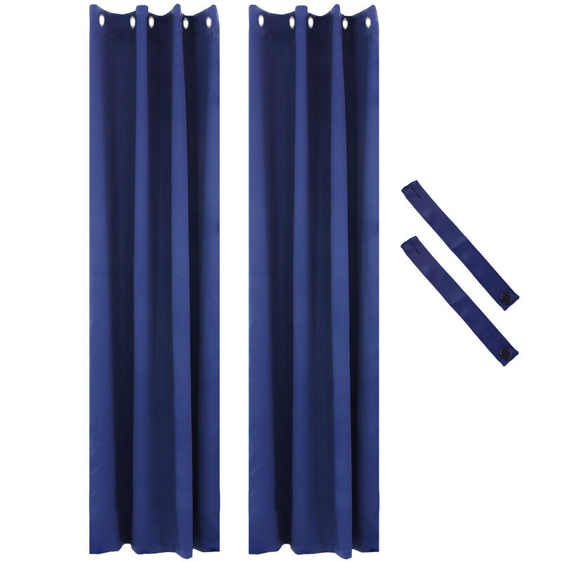 Sunnydaze Outdoor Blackout Curtain Panel - 52 in x 96 in
