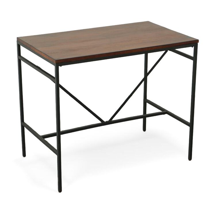 Carolina Living Aileen Bar Table - Chestnut/Black
