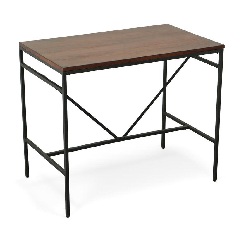 Carolina Living Aileen Bar Table - Chestnut/Black