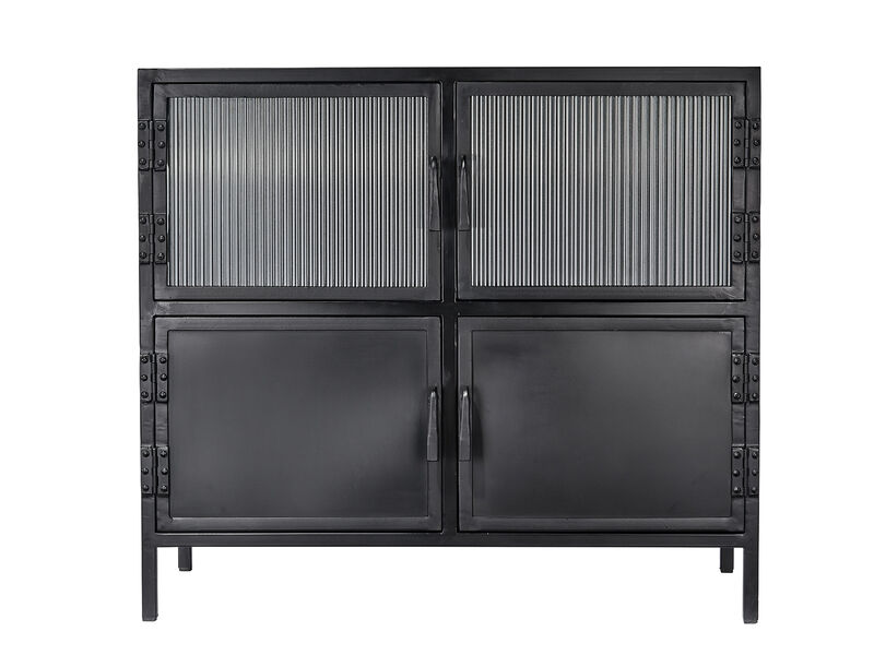 Vitrino 4 Door Side Table