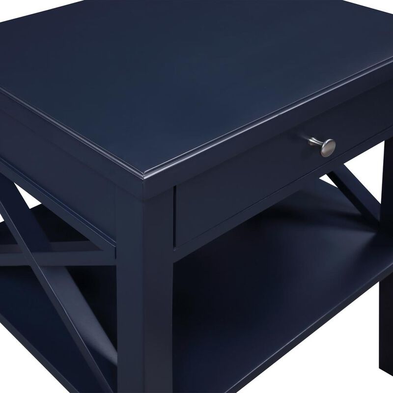 Comfort Pointe Marta Midnight Blue Nightstand