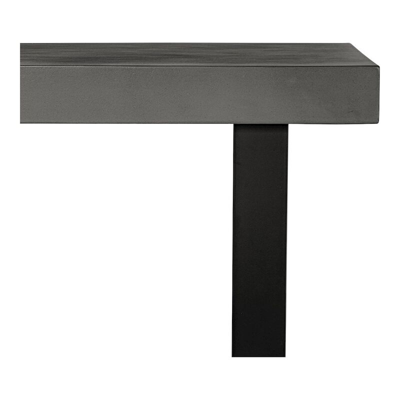 Moe’s Jedrik Small Outdoor Dining Table Dark Grey