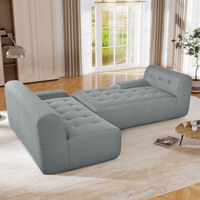 Merax Modern L-Shaped Modular Sectional Sofa
