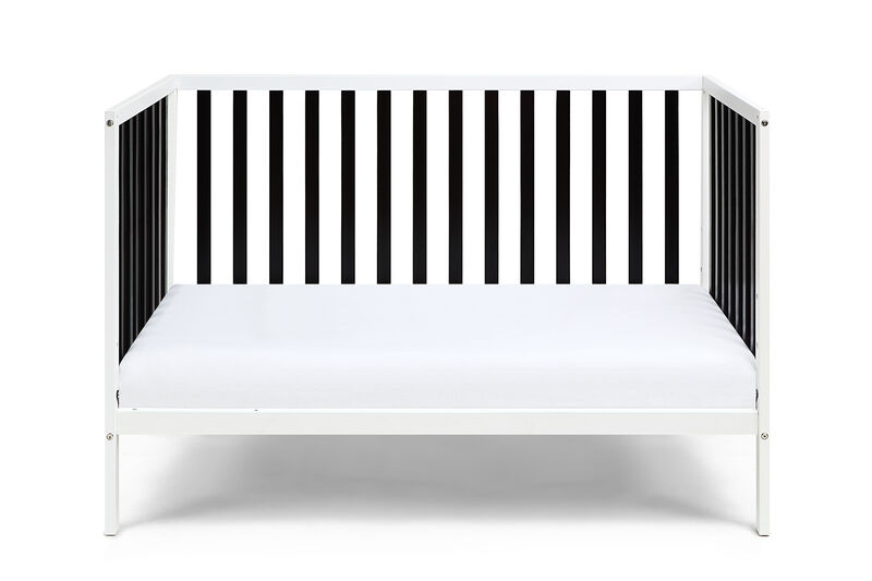 Baby Cache Deux Remi 3-in-1 Convertible Island Crib White/Black