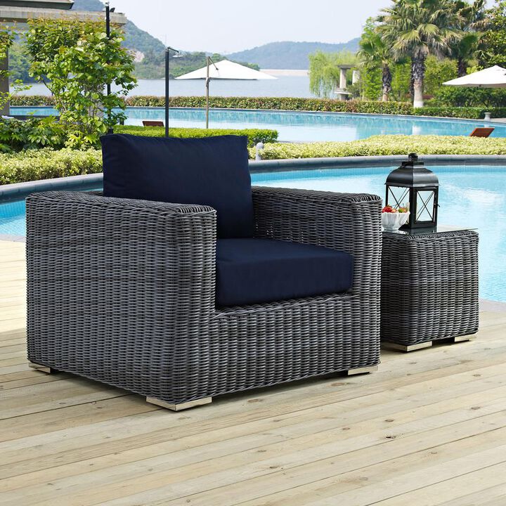 Modway Summon Outdoor Patio Fabric Sunbrella Armchair