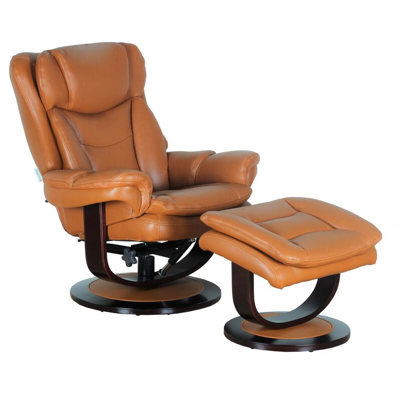 Barcalounger Roscoe Swivel Pedestal Recliner w/Ottoman