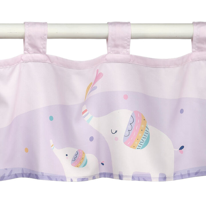 Bedtime Originals Elephant Dreams Nursery/Child Light Pink Window Valance