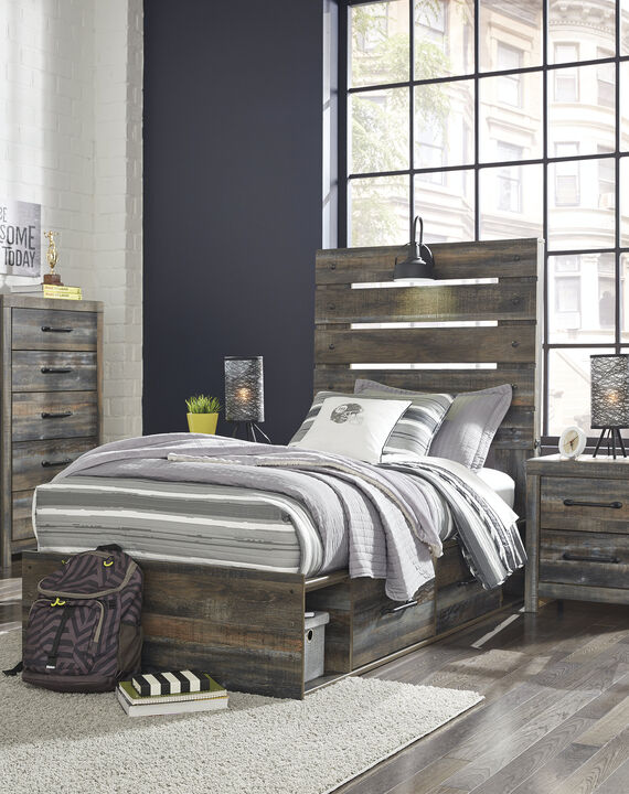 Drystan Twin Panel Bed