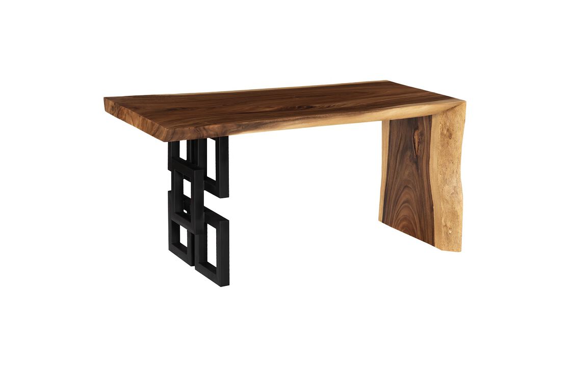 Waterfall Desk with Overlap Leg