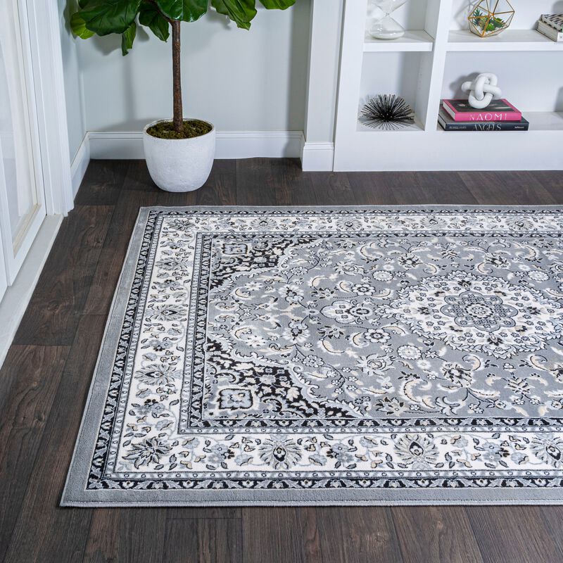 Palmette Modern Persian Floral Area Rug