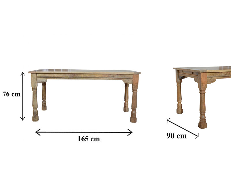 Granary Extension Solid Wood Oak-ish Dining Table