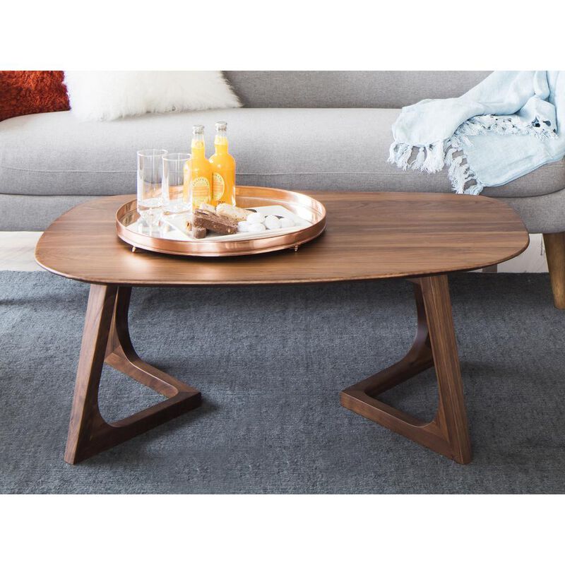 Moe's Home Collection Godenza Coffee Table Small, Brown