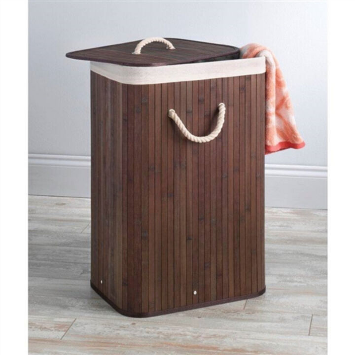 Laundry Hamper Dirty Clothes Basket with Lid and Removable Bag