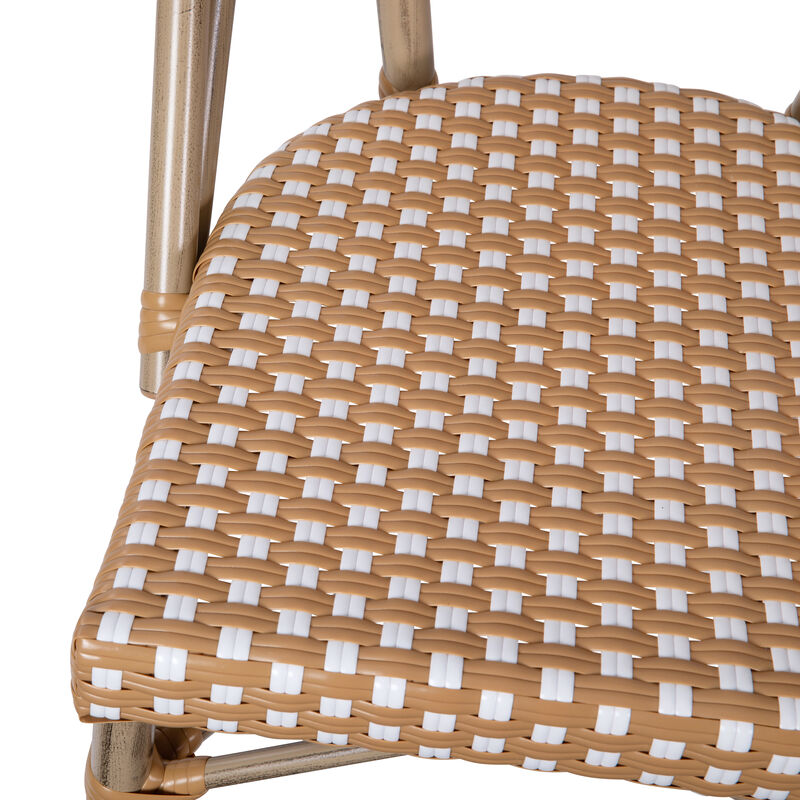 2PK White/Navy Paris Chair