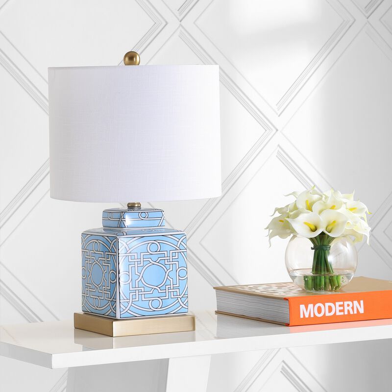Catherine Ceramic/Metal Ginger Jar LED Table Lamp