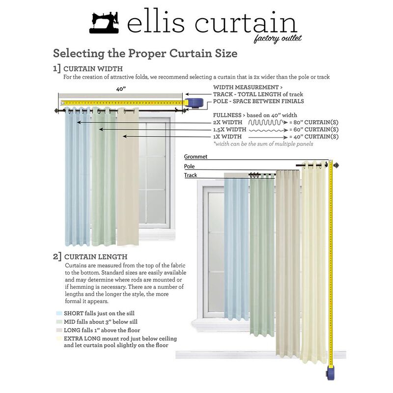 Ellis Curtain Plaza Classic Ticking Stripe Printed on Natural Ground Tailored Panel Pair with Tiebacks