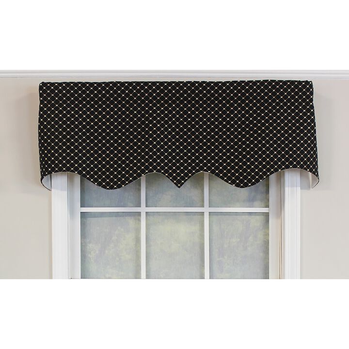 RLF Home Passat Regal Valance Ecru. 3" Rod Pocket 50"W x 17"L