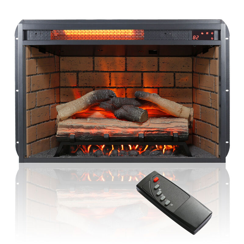 Streamdale 60" Electric Fireplace Media Center (Rustic Oak)