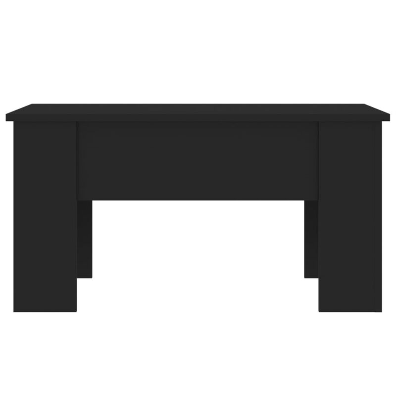 vidaXL Coffee Table Black 31.1"x19.3"x16.1" Engineered Wood