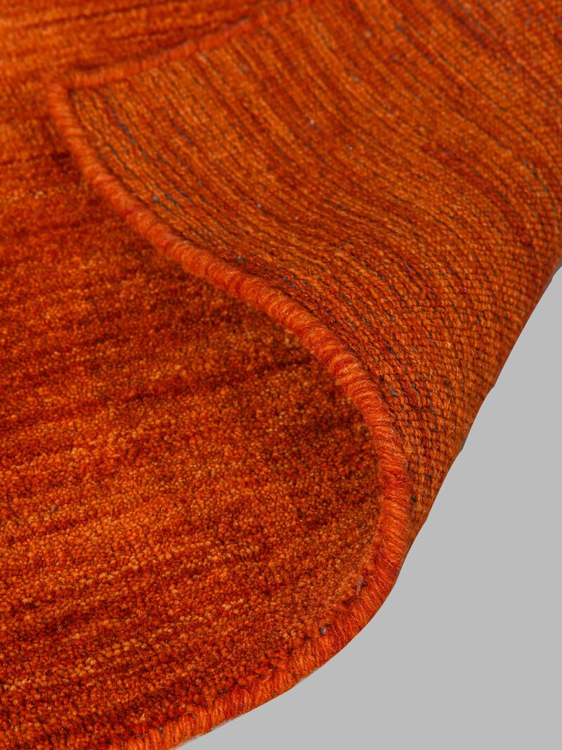 RUGSOTIC CARPETS HAND KNOTTED LOOM WOOL ECO-FRIENDLY AREA RUGS  - 9'x12', Rectangle, Light Red Color, Solid Plain Design, High Pile Handmade Anti Skid Area Rugs for Living Room, Bed Room (L00111)