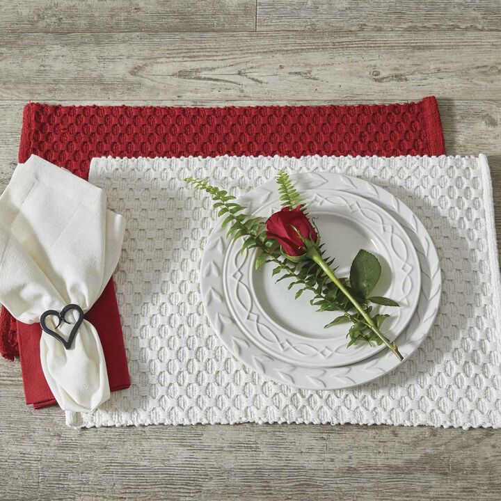 Park Designs Red Chadwick Placemat Set of 4