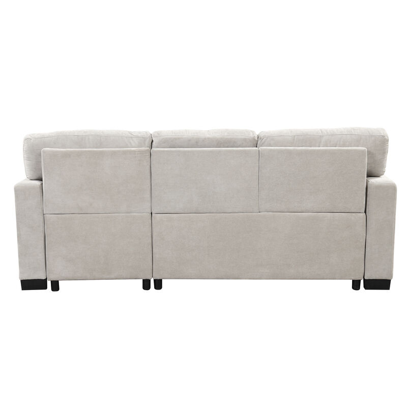 Merax Modern Chaise Lounge Sectional Sofa with Storage