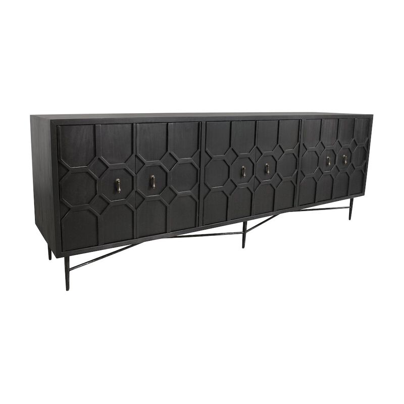 Alex Hamilton Samara 6-Door Sideboard - Black