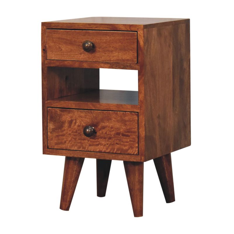 Artisan Furniture Solid Wood Mini Classic Multi Honey Caramel Bedside