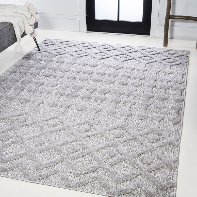 Peralta Moroccan Diamond Indoor/Outdoor Area Rug