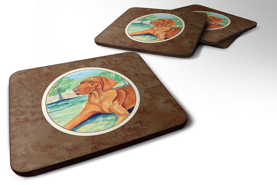 Caroline's Treasures 7264FC Vizsla Foam Coasters (Set of 4), 3.5, Multicolor