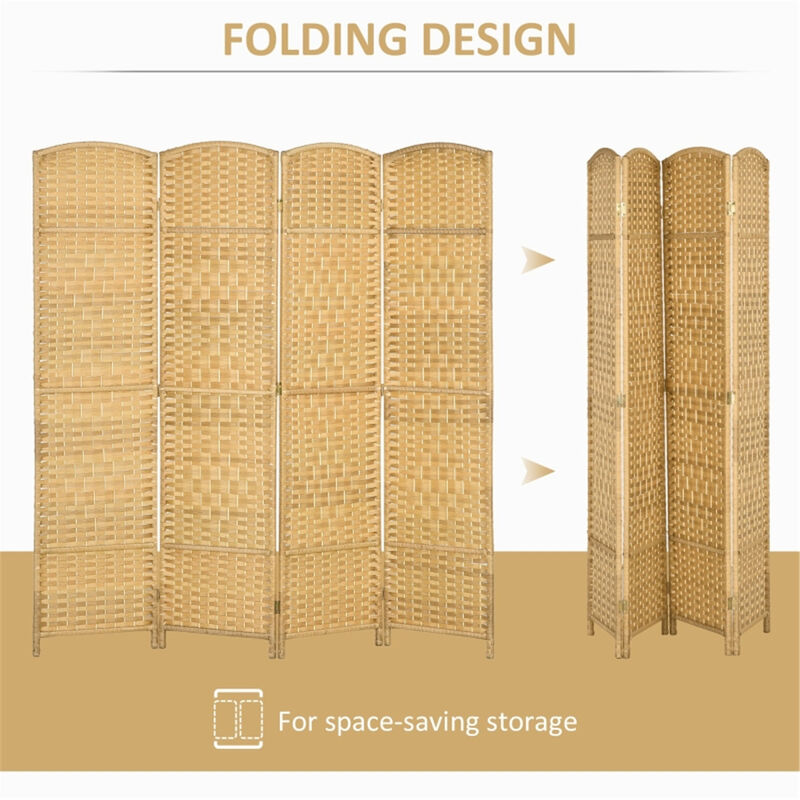 Foldable Privacy Screen Portable Partition for Home & Office