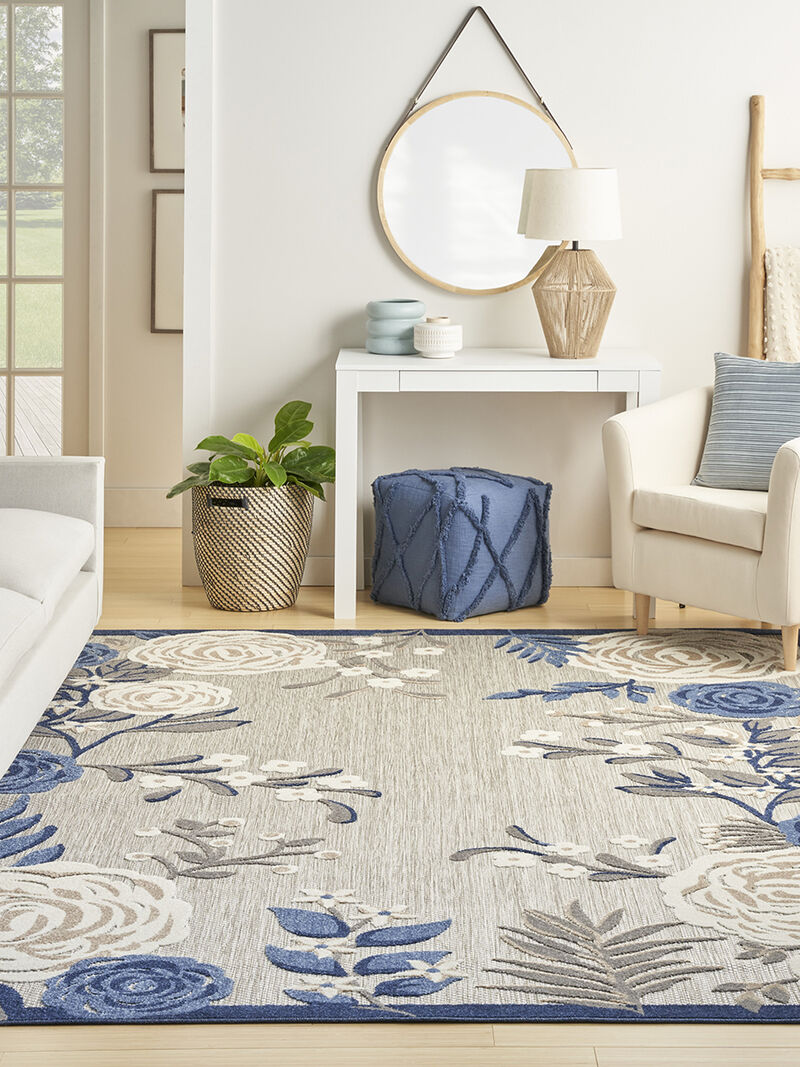 Aloha ALH32 Blue/Gray 6' x 9' Rug