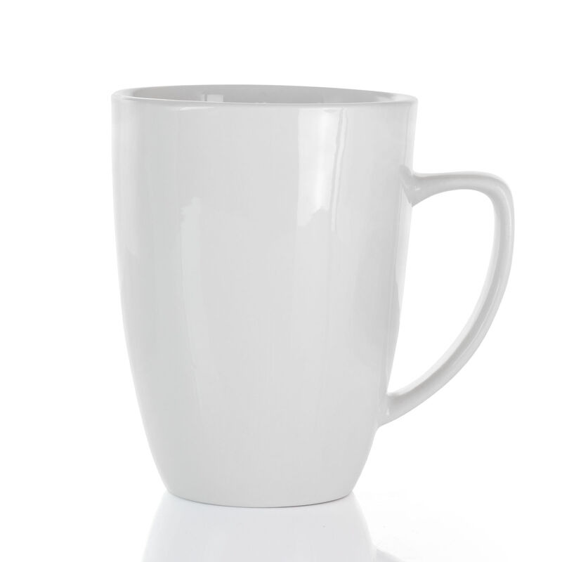 Elama Hayes 16 Piece Square Porcelain Dinnerware Set in White