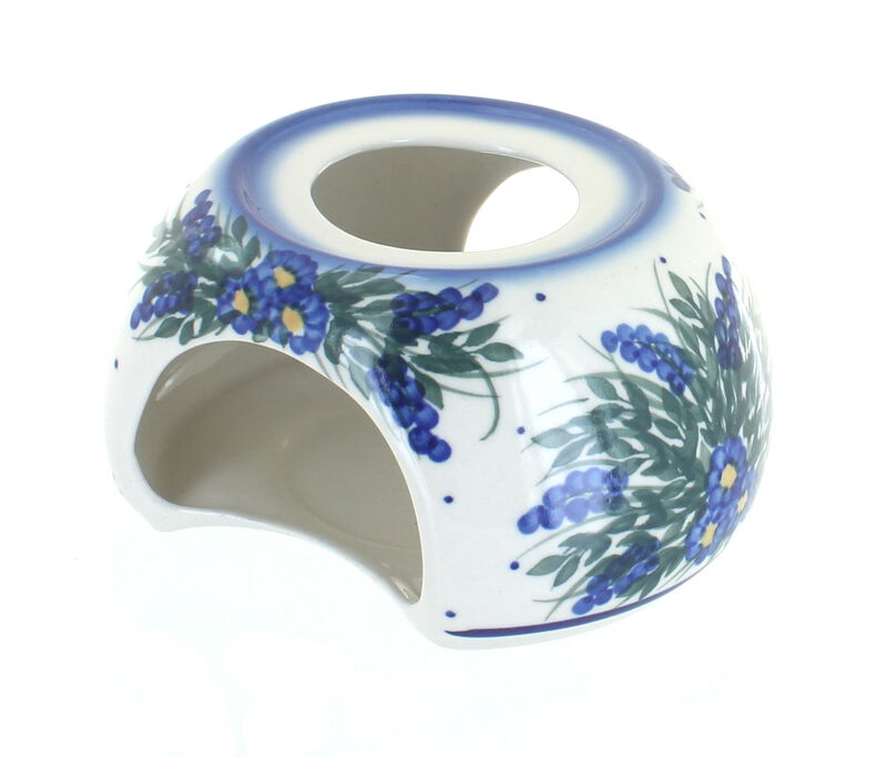 Blue Rose Polish Pottery Forget Me Not Teapot Warmer