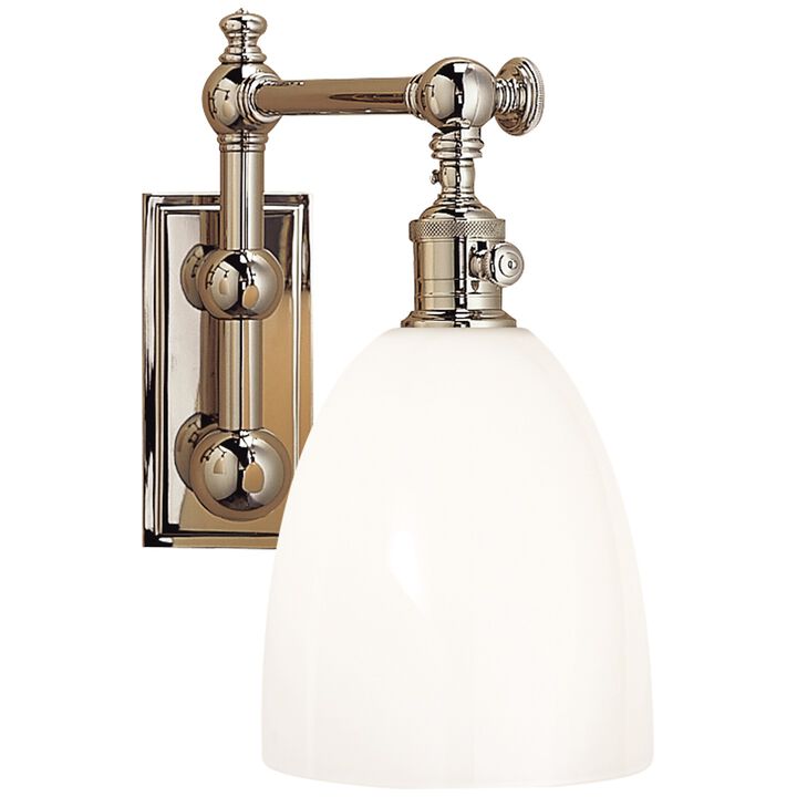 Pimlico Single Light in Polished Nickel
