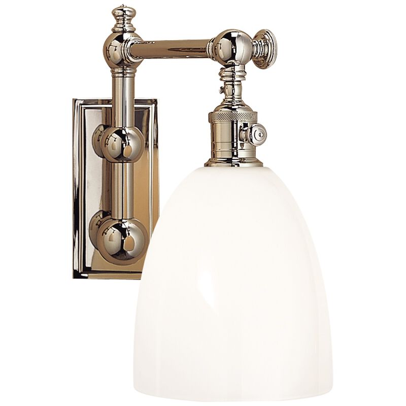 Pimlico Single Light in Polished Nickel