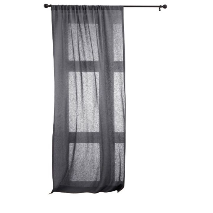 Solino Home 100% Pure Linen Sheer Curtain for Thanksgiving, Christmas