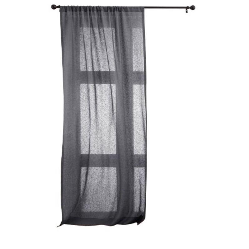 Solino Home 100% Pure Linen Sheer Curtain for Thanksgiving, Christmas