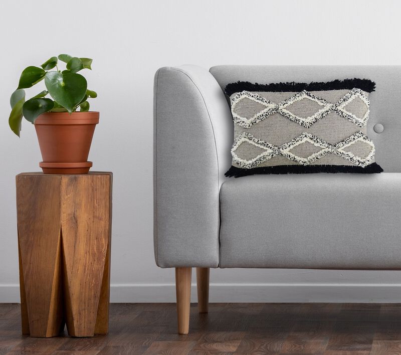16"x 22" Tuffted Decorative Pillow for Living Room