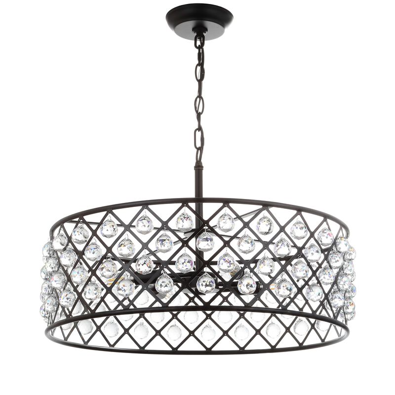 Gabrielle Crystal/Metal LED Pendant
