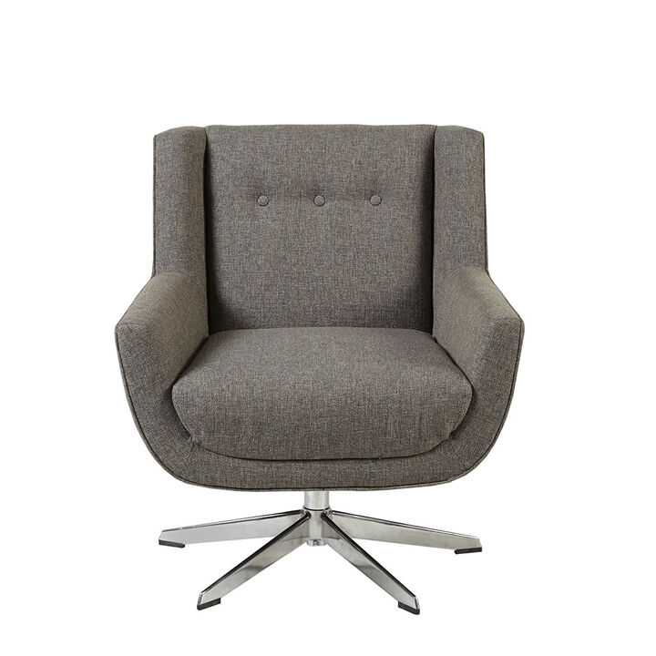 Gracie Mills Reilly Stellar Swivel Lounge Chair with Star Base