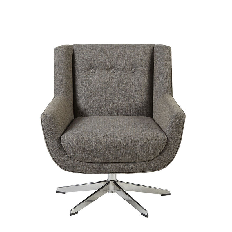 Gracie Mills Reilly Stellar Swivel Lounge Chair with Star Base