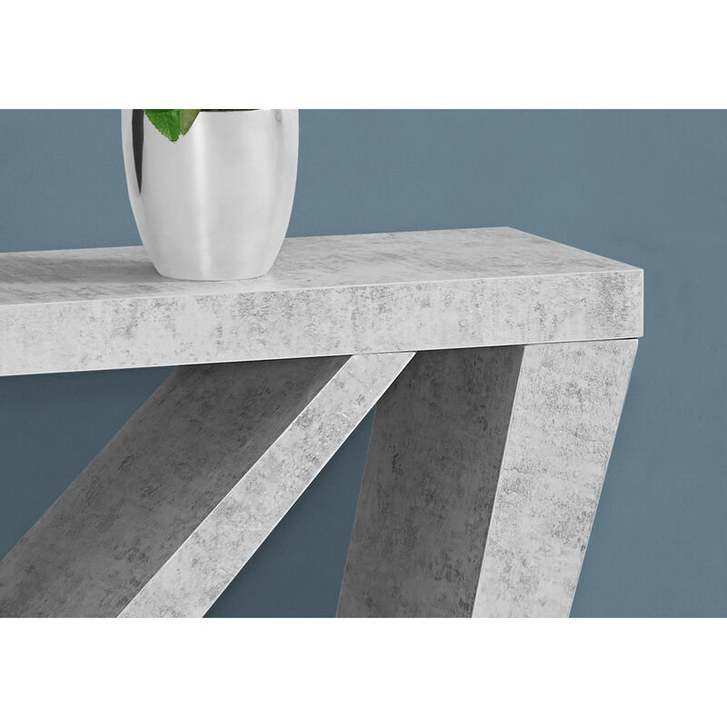 Monarch Specialties I 2436 Accent Table, Console, Entryway, Narrow, Sofa, Living Room, Bedroom, Laminate, Grey, Contemporary, Modern