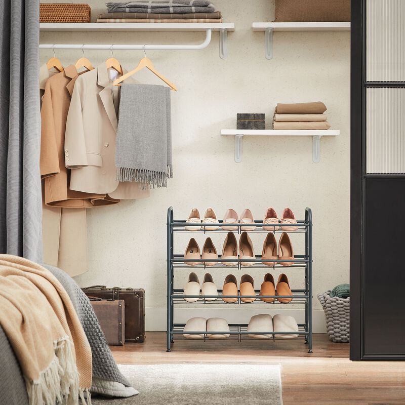 Stackable Shoe Rack - Space-Saving Shoe Organizer for Efficient Storage